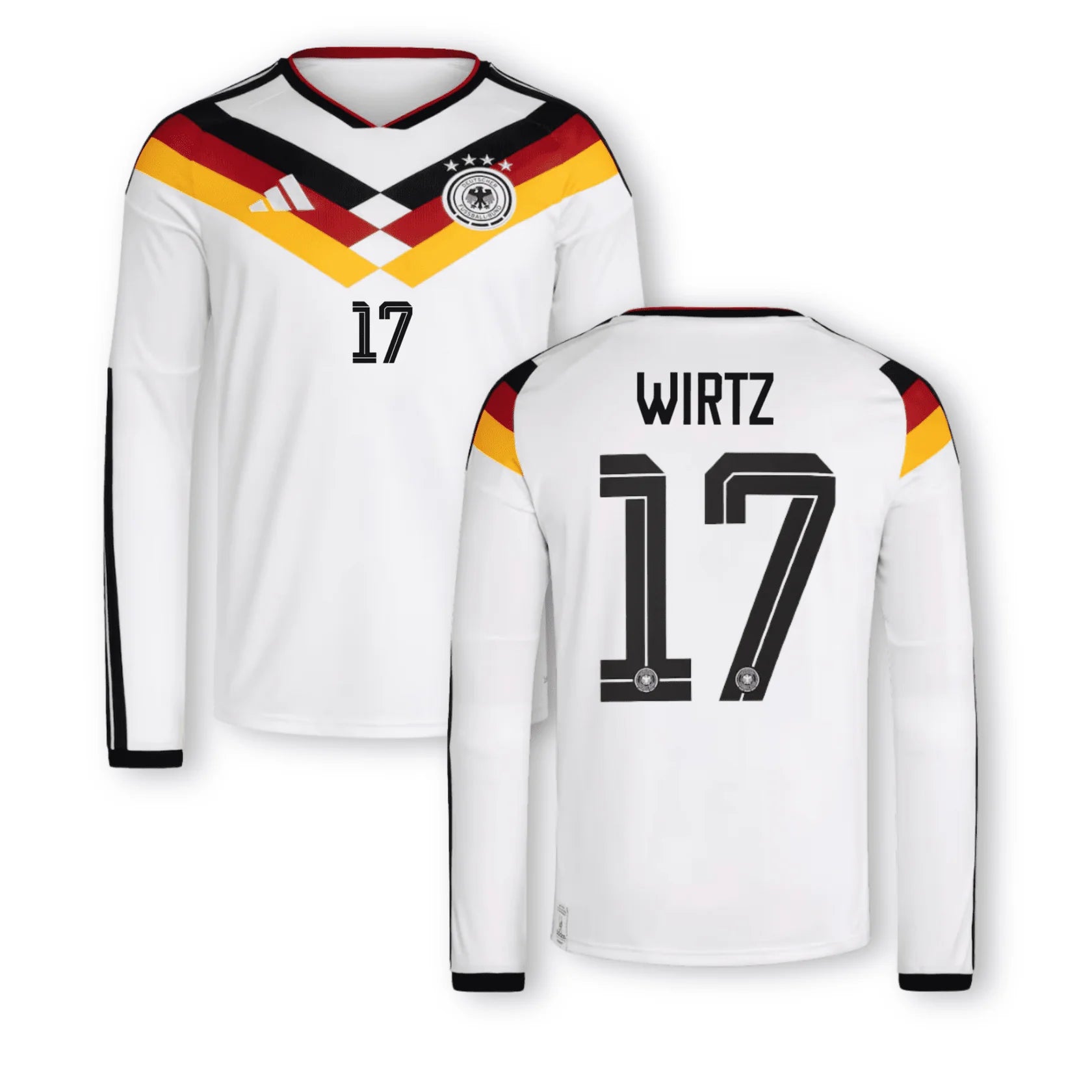 DFB DEUTSCHLAND Trikot Home Herren langarm WM 2026 - WIRTZ 17